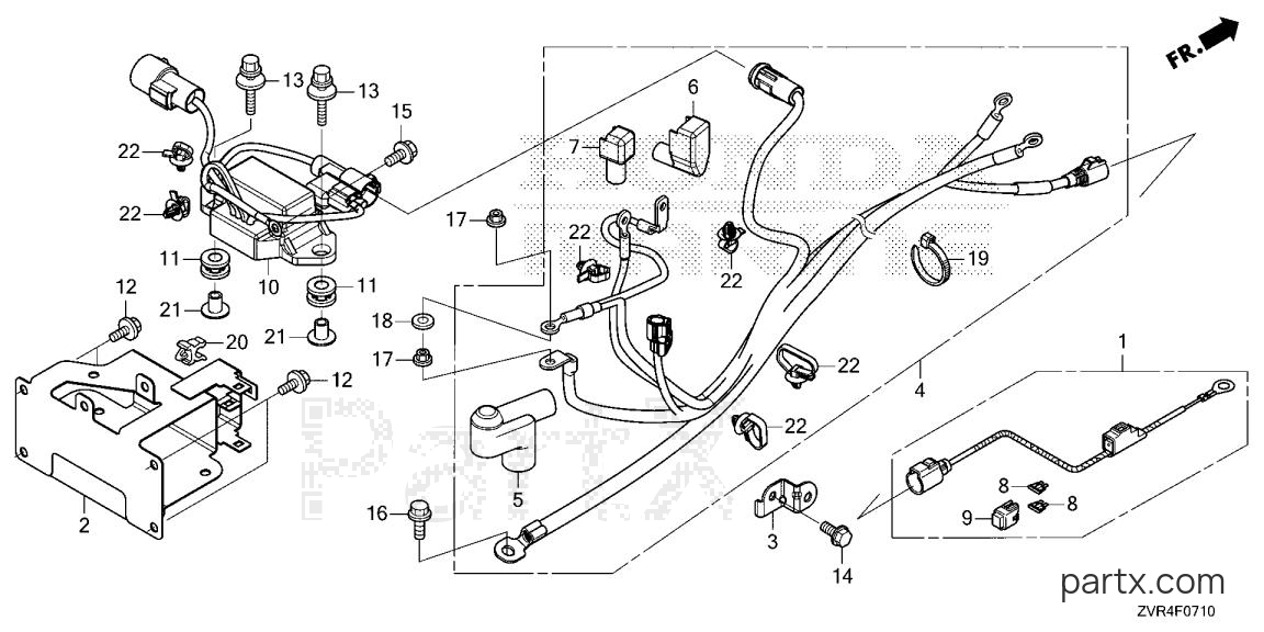 Honda BF115J XRA - STARTER CABLE (1)