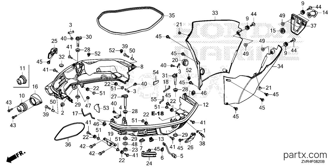 Honda BF115JK1 LRA - UNDER COVER