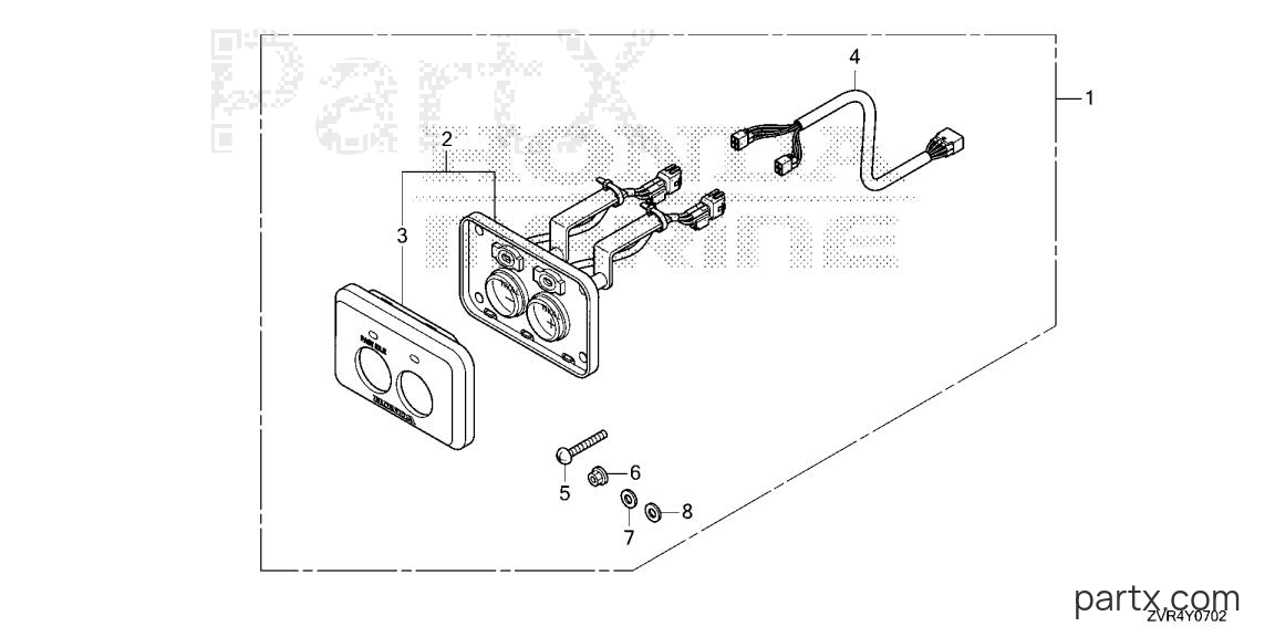 Honda BF115J LDA - SWITCH PANEL KIT (FUNCTION)
