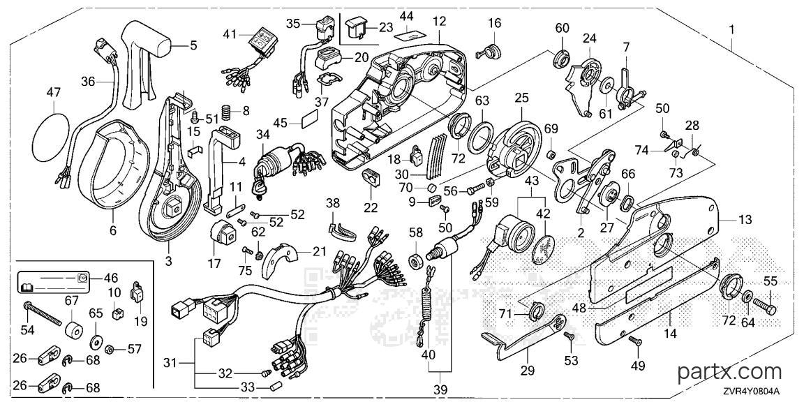 Honda BF115J XRA - REMOTE CONTROL