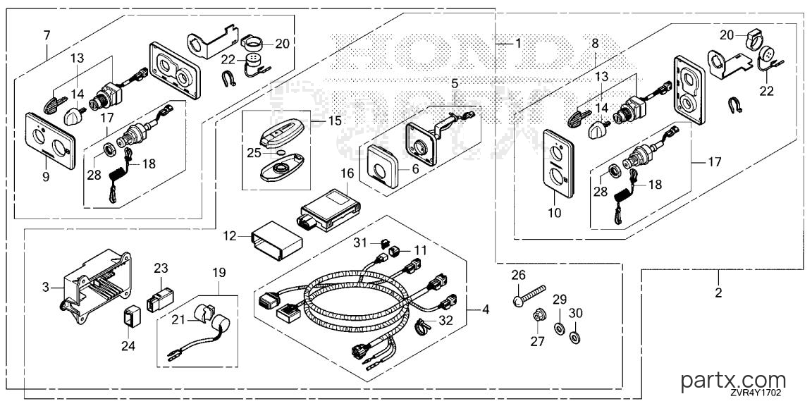 Honda BF115J XDA - SMART UNIT (3) (DBW)