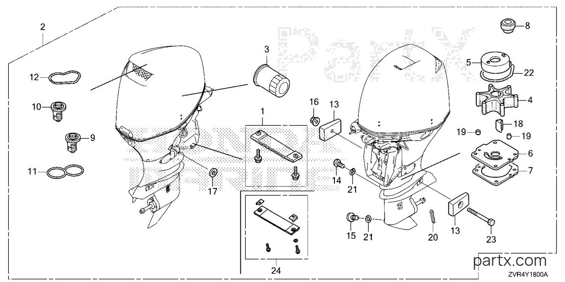 Honda BF115J XDA - MAINTENANCE KIT (200)