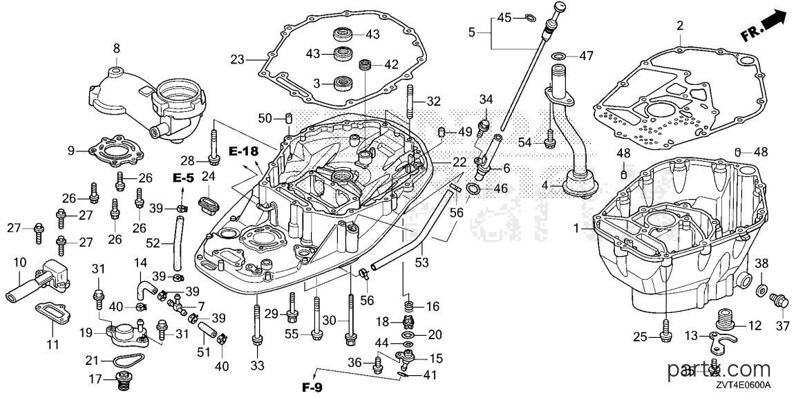 Honda BF140A XRA - OIL PAN