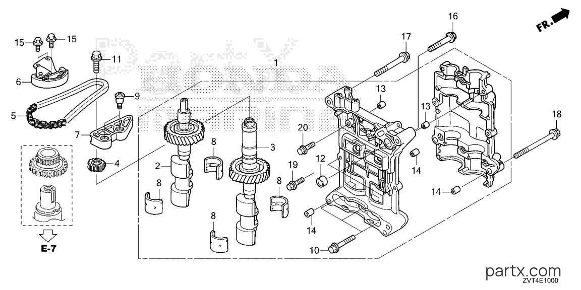 Honda BF140A XCRA - BALANCER SHAFT