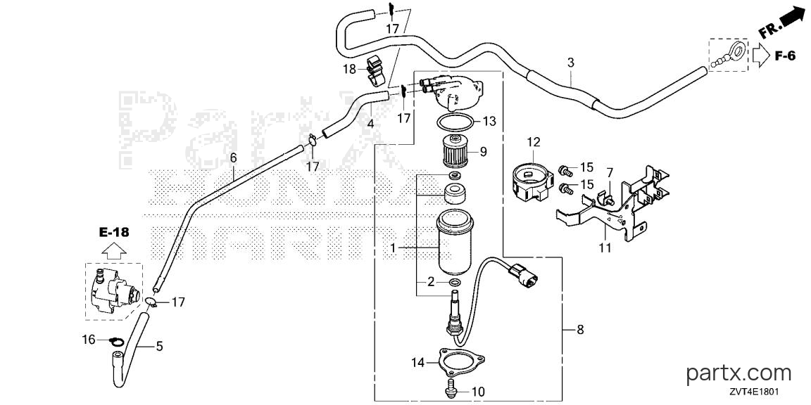 Honda BF150D LRA - FUEL STRAINER (1)