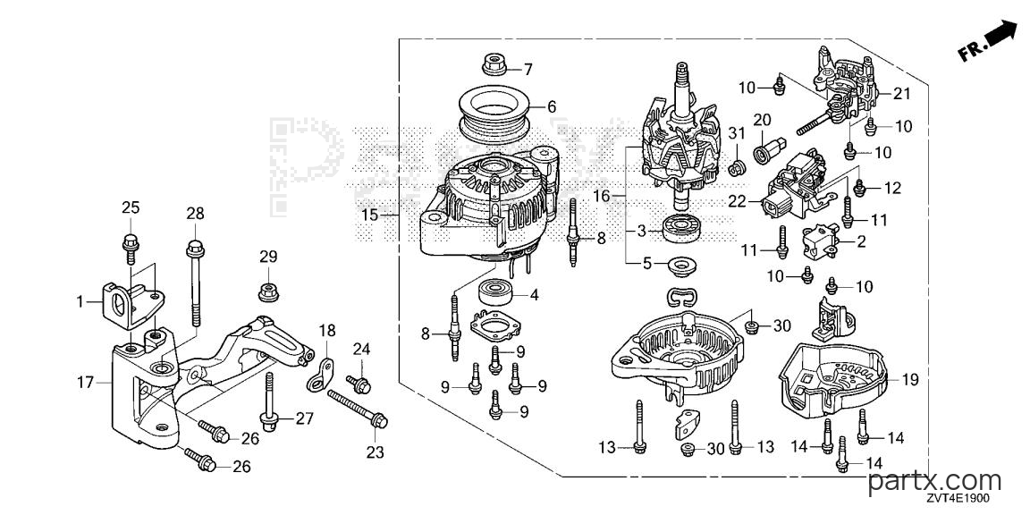 Honda BF140A LRA - ALTERNATOR