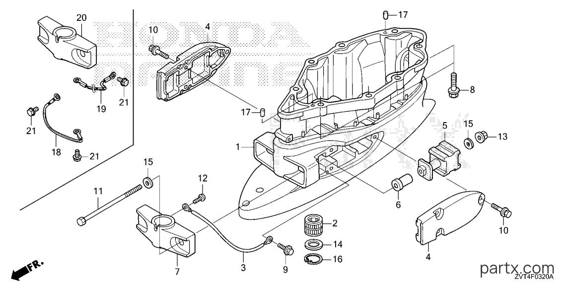 Honda BF140A XCRA - EXTENSION CASE