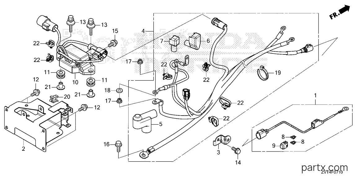 Honda BF150D XCDA - STARTER CABLE (1)