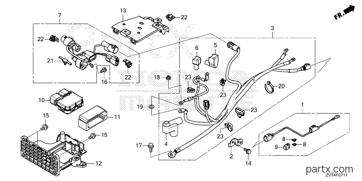 Honda BF140AK1 LRA - STARTER CABLE (2)