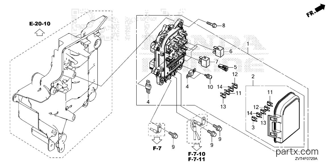 Honda BF140A XRA - FUSE BOX - RELAY