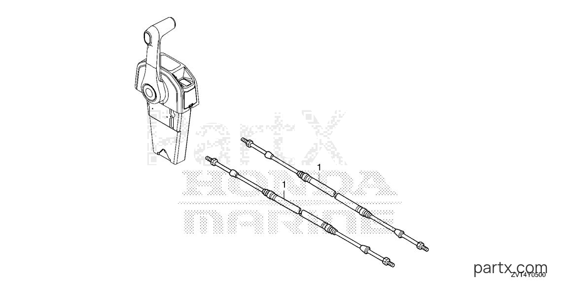 Honda BF150D LRA - CABLE (SINGLE) (HI-LEX)