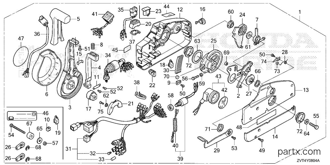 Honda BF140A XRA - REMOTE CONTROL