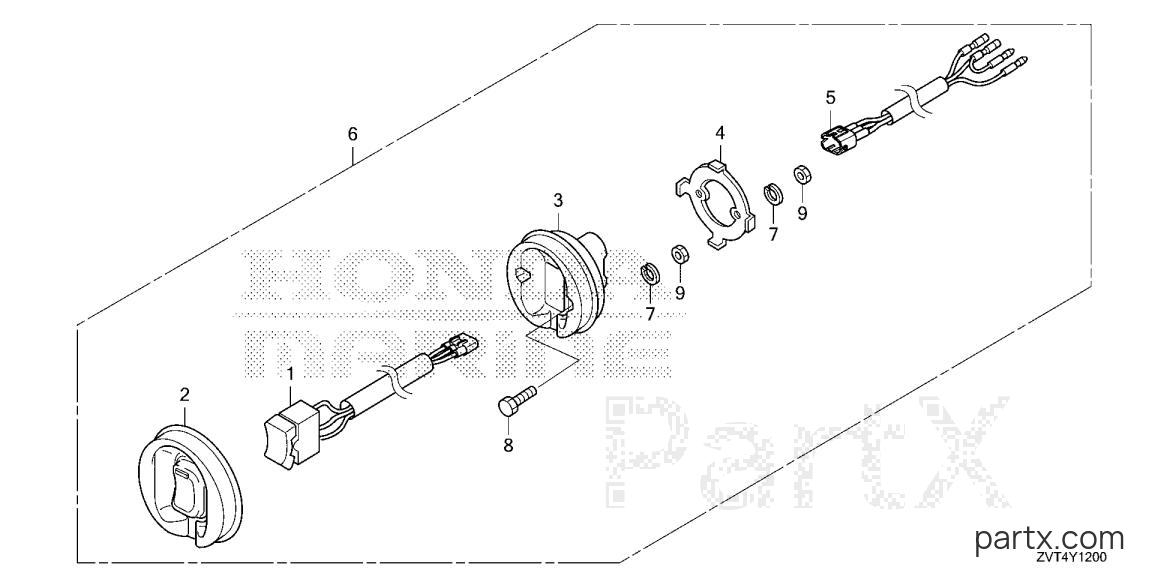 Honda BF140AK1 XRA - TROLLING CONTROL SWITCH