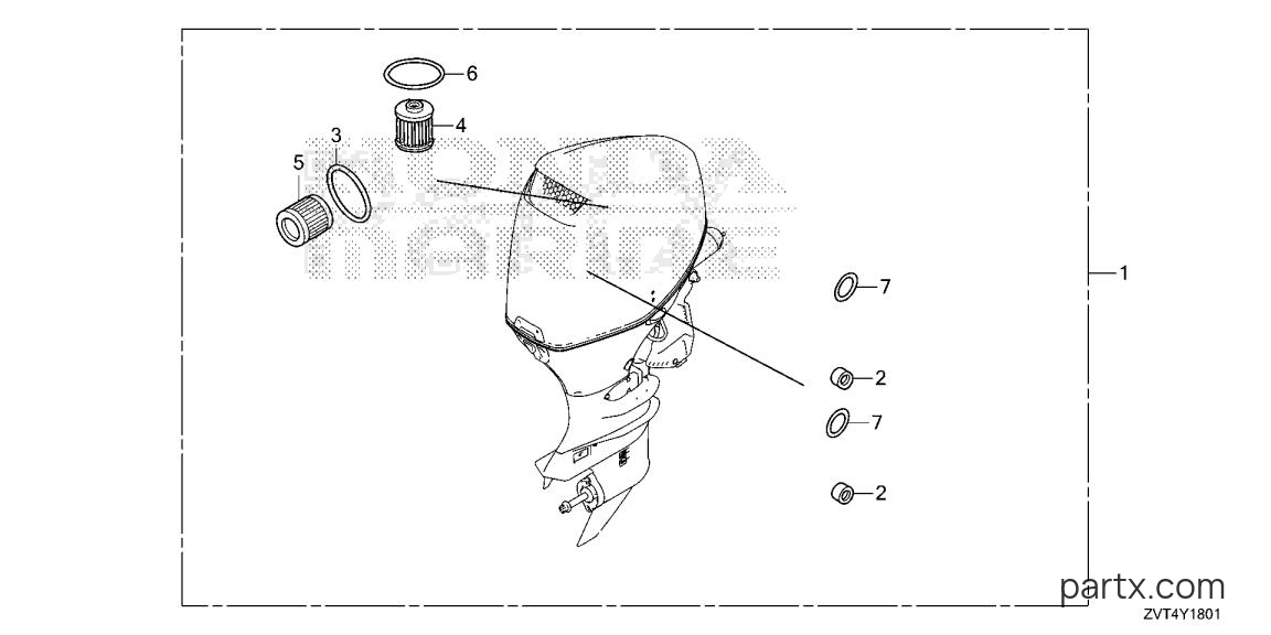 Honda BF150D LRA - MAINTENANCE KIT (400)