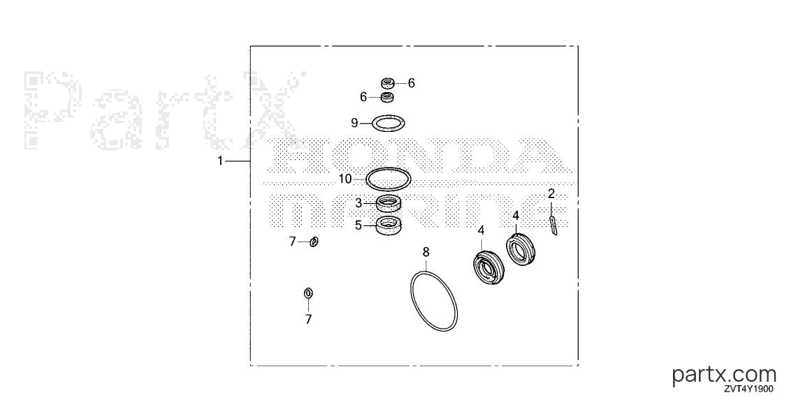 Honda BF150D XDA - GEAR CASE KIT