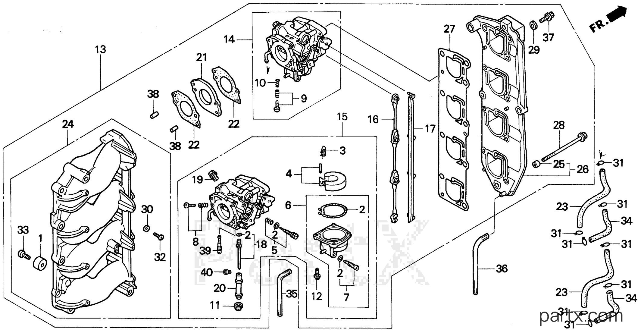 Honda BF75AX LHTA - CARBURETOR