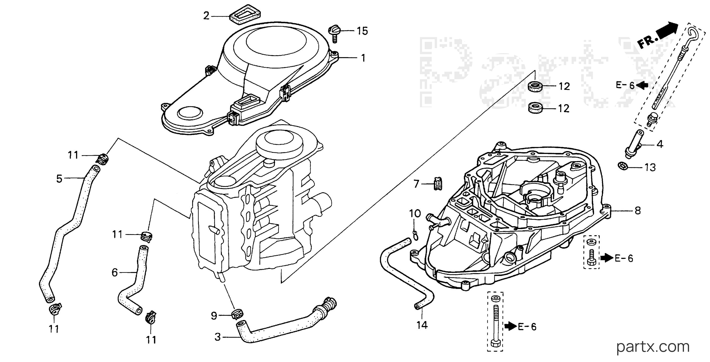 Honda BF75AX LHTA - TIMING BELT COVER - MOUNT CASE