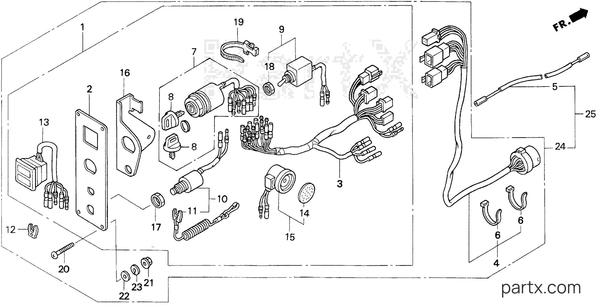 Honda BF90AT XRTA - CONTROL PANEL