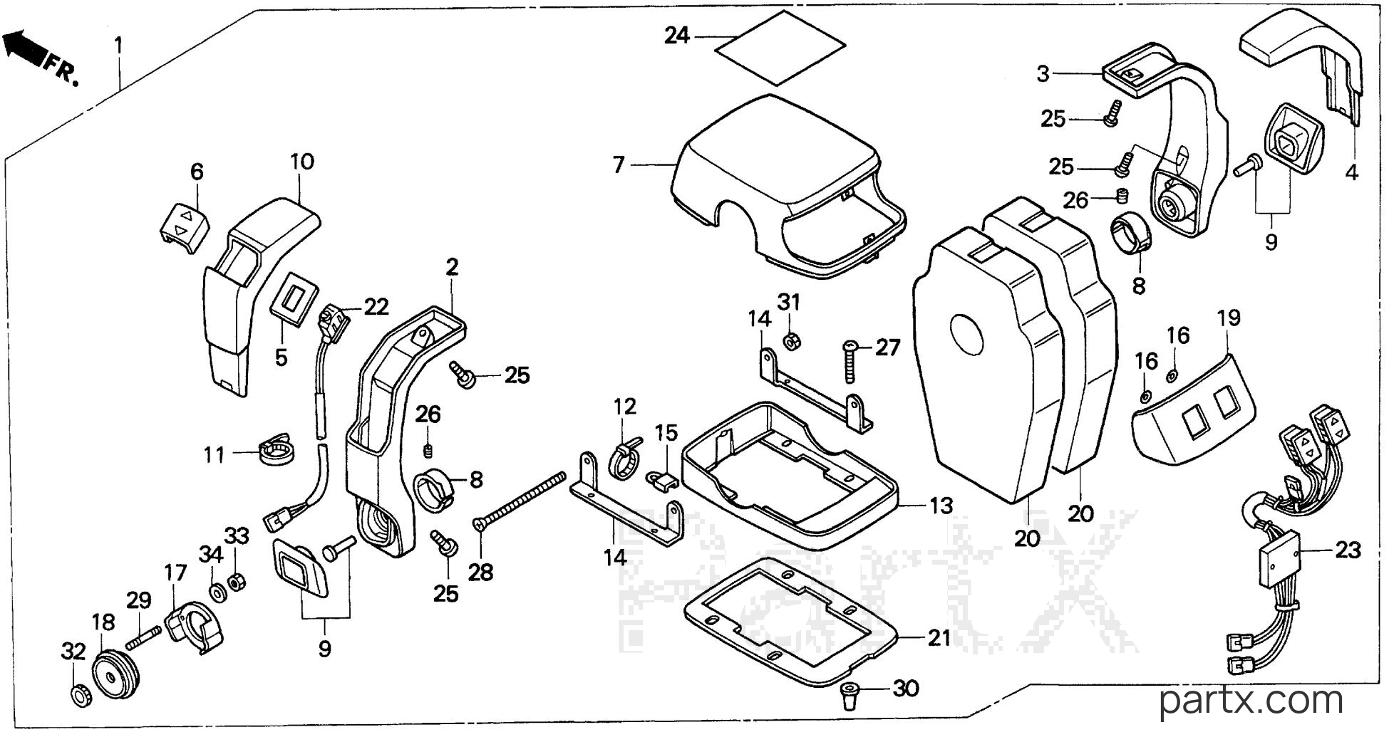 Honda BF75AX XRTA - REMOTE CONTROL (3)