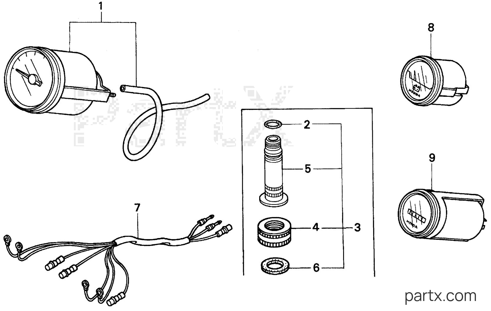 Honda BF75AT XRTA - SPEEDOMETER KIT