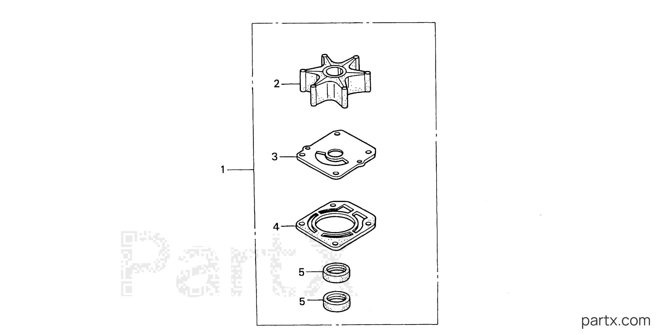 Honda BF90AY XRTA - WATER PUMP IMPELLER KIT