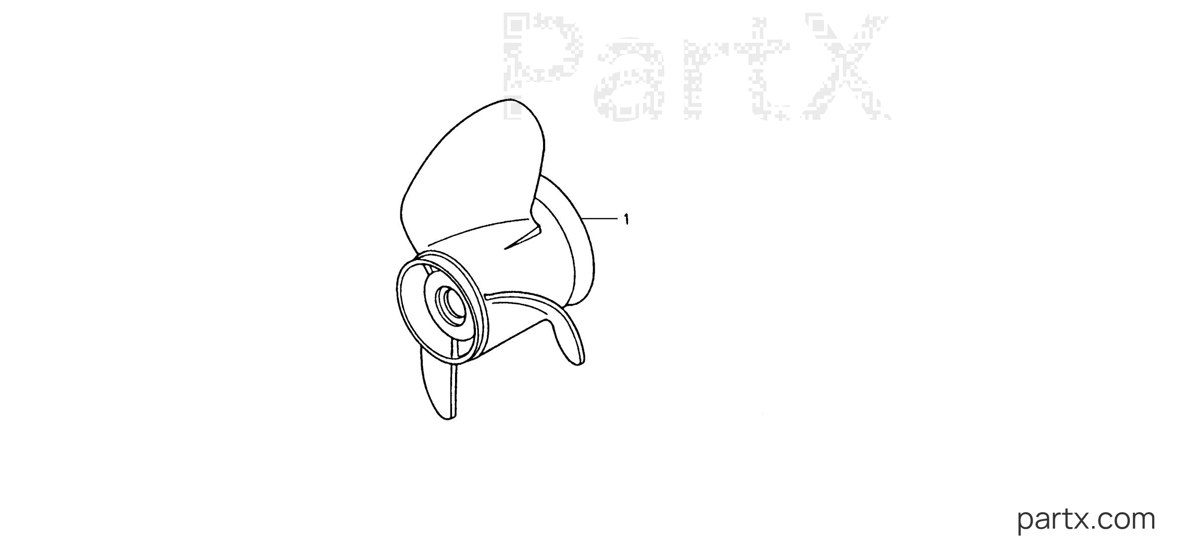 Honda BF90AX LHTA - PROPELLER KIT
