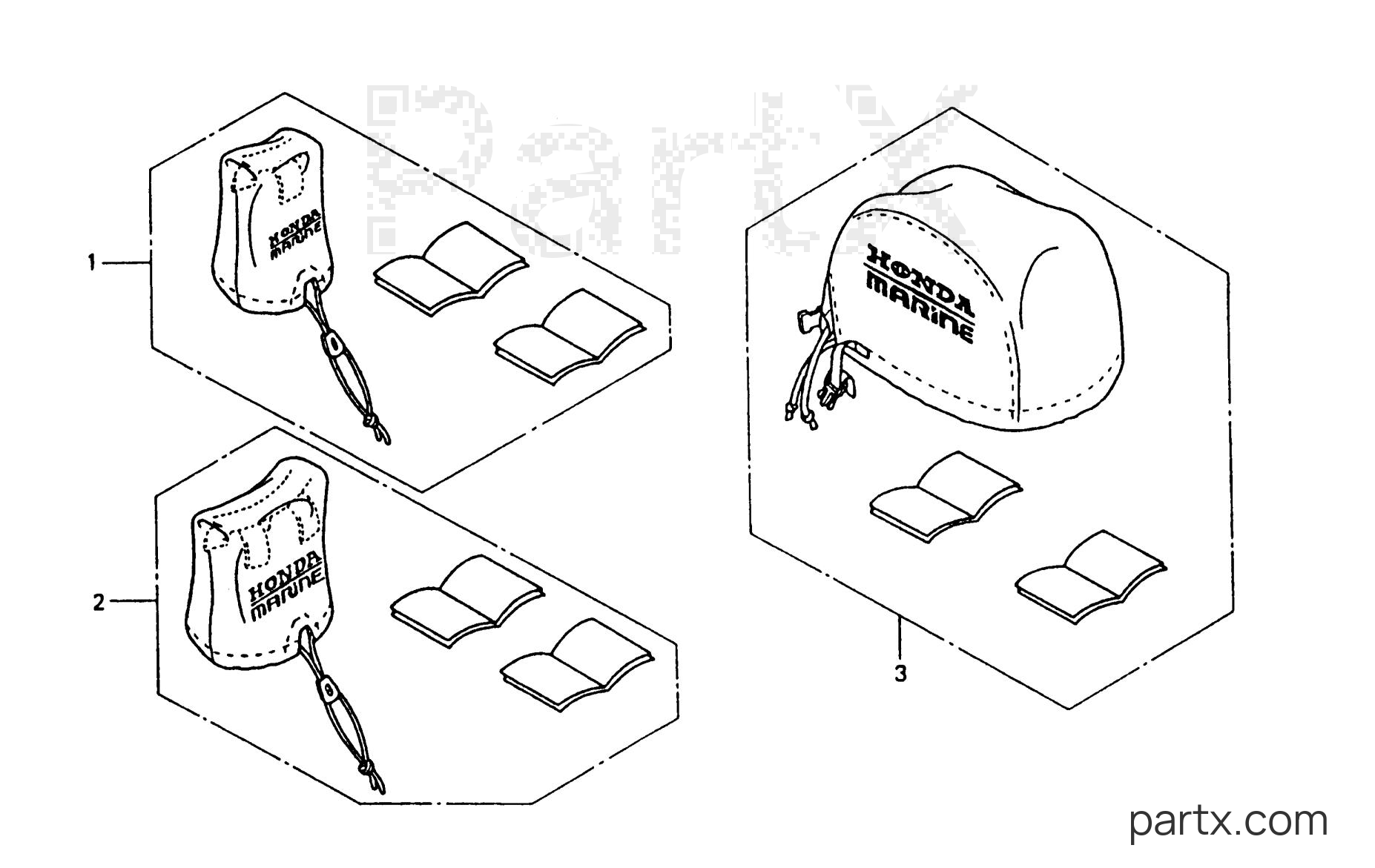 Honda BF90AX LRTA - ENGINE COVER KIT
