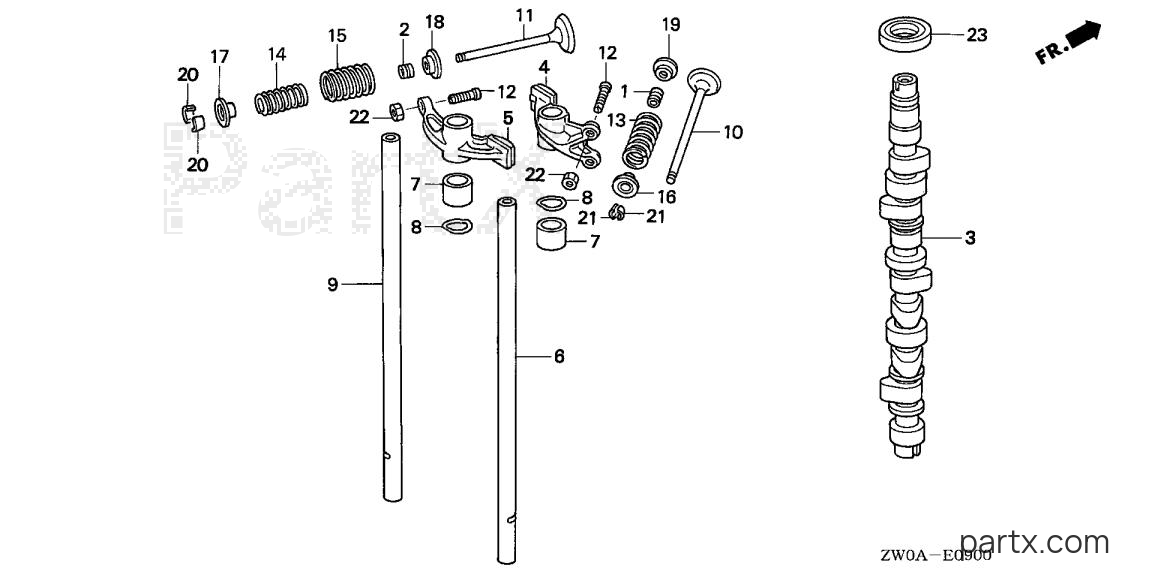 Honda BF90A6 JHTA - CAMSHAFT - VALVE