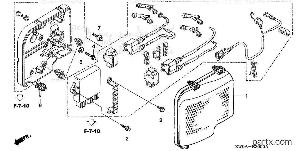 Honda BF90A6 LRTA - C.D.I. UNIT COVER