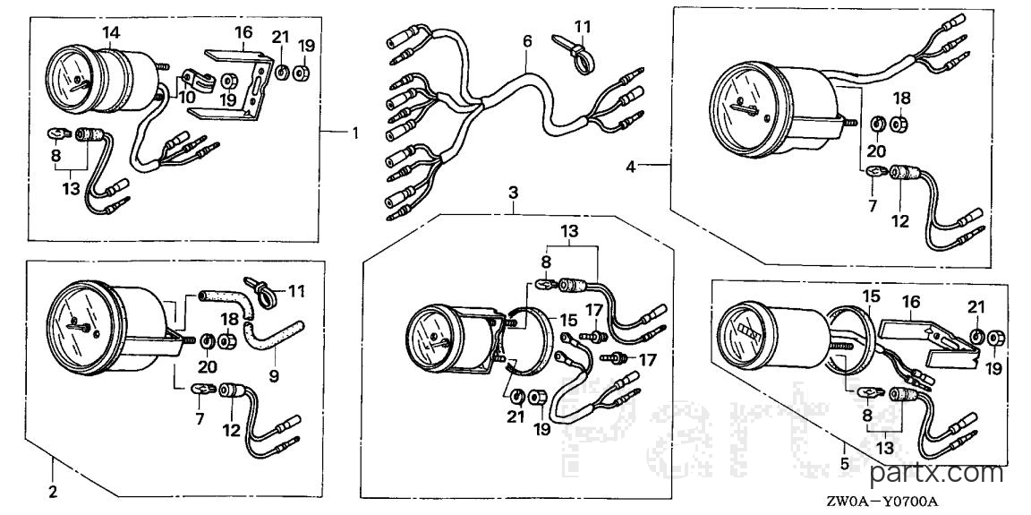 Honda BF75A6 XRTA - SPEEDOMETER KIT (2)