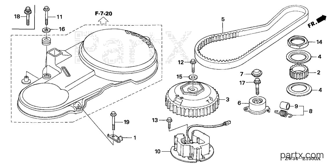 Honda BF50A4 SRJA - TIMING BELT