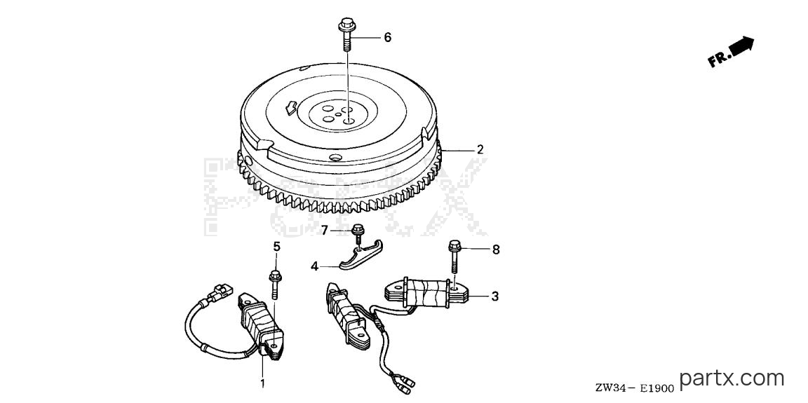 Honda BF40A4 LRTA - FLYWHEEL