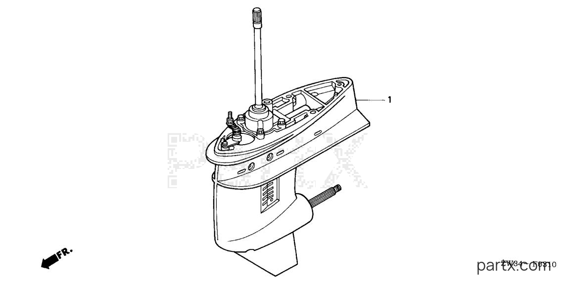 Honda BF40A4 LRTA - GEAR CASE ASSY.