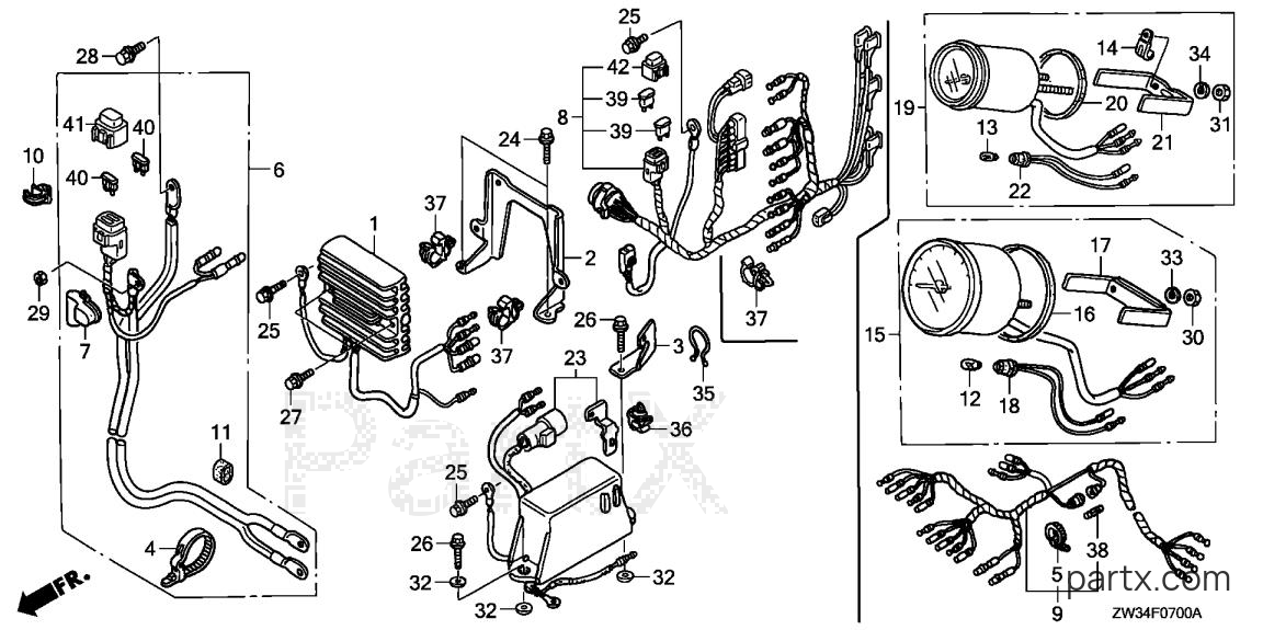 Honda BF40A4 LRTA - REGULATOR