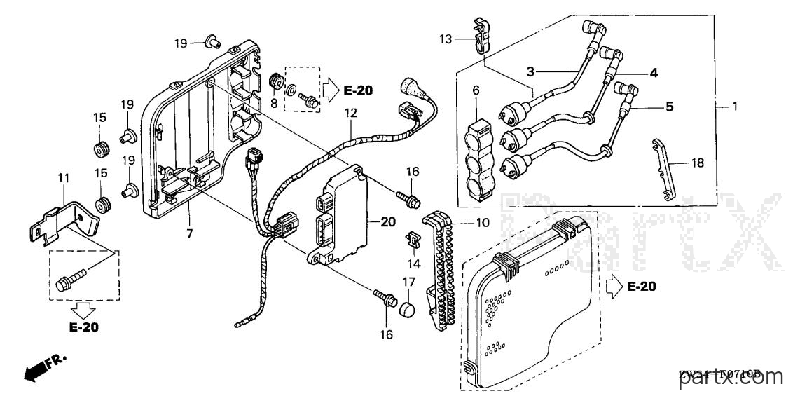 Honda BF50AK0 LRTA - IGNITION COIL