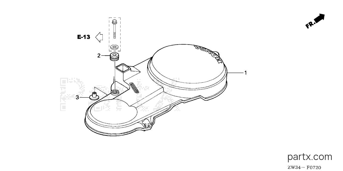 Honda BF50A5 SRJA - FLYWHEEL COVER