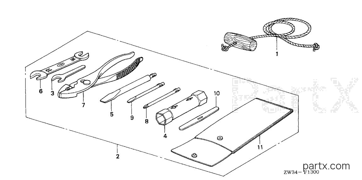 Honda BF50AK0 XRTA - TOOLS