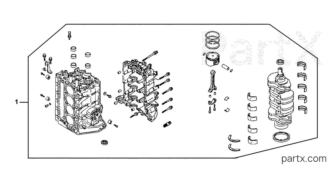 Honda BF115AX XA - SHORT BLOCK