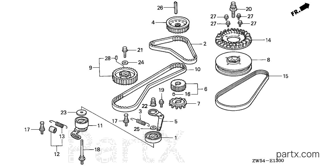 Honda BF115A2 XA - TIMING BELT