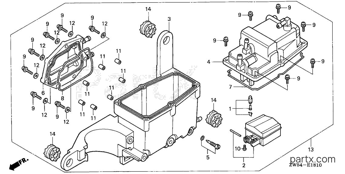 Honda BF130AX XA - VAPOR SEPARATOR (1)
