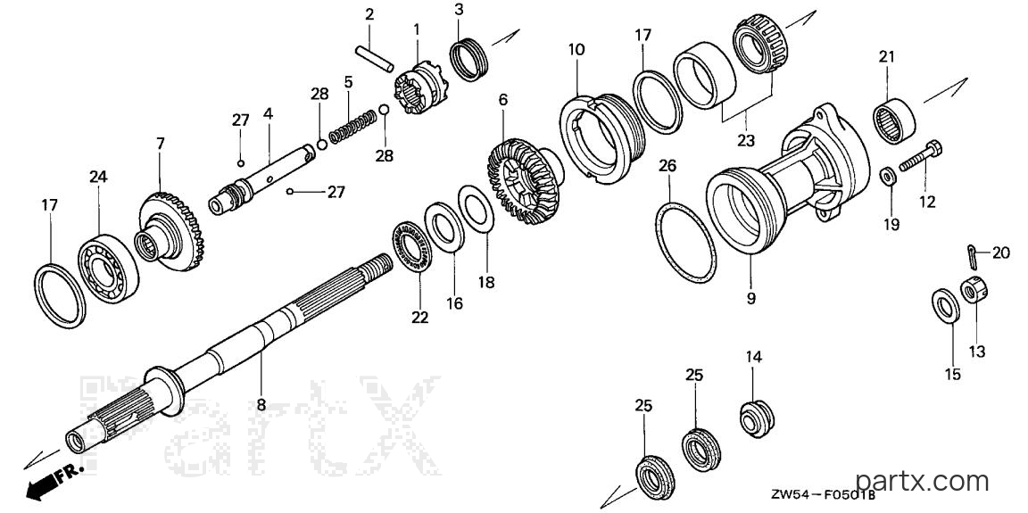 Honda BF115AX LCA - PROPELLER SHAFT (2)