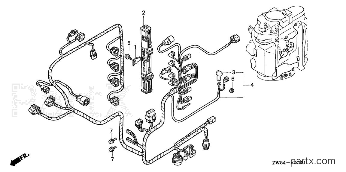 Honda BF115AY LA - CONTROL CABLE