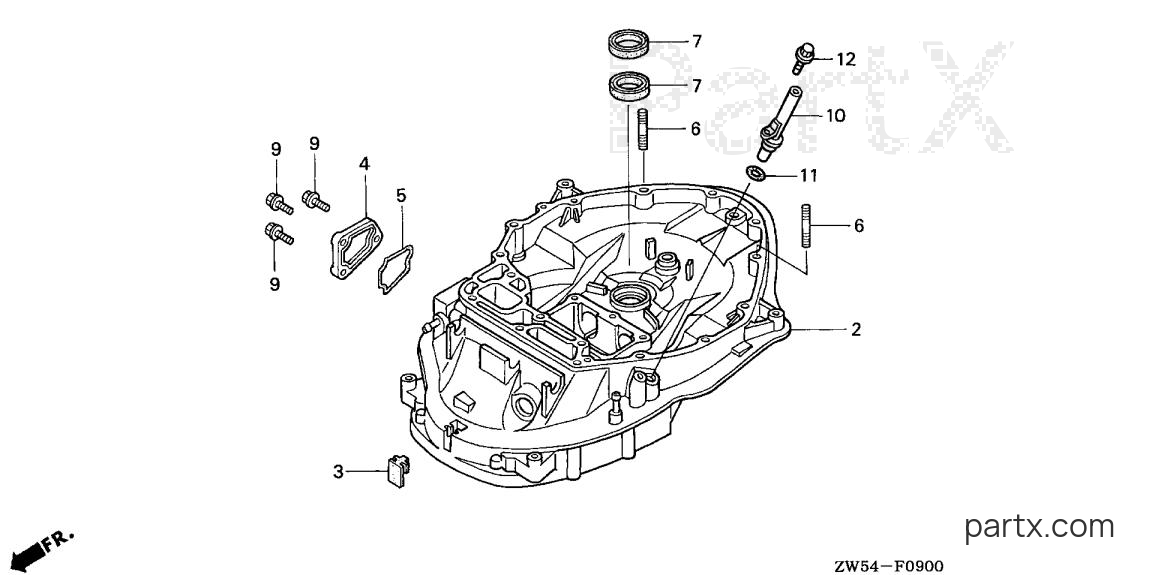Honda BF115AX XCA - MOUNT CASE