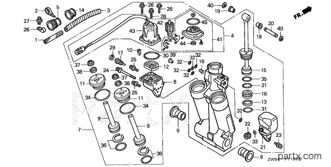 Honda BF130AY LCA - POWER TRIM-TILT