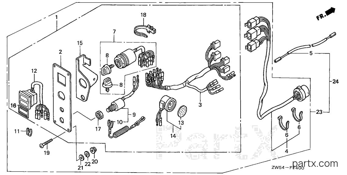 Honda BF115AY LA - CONTROL PANEL