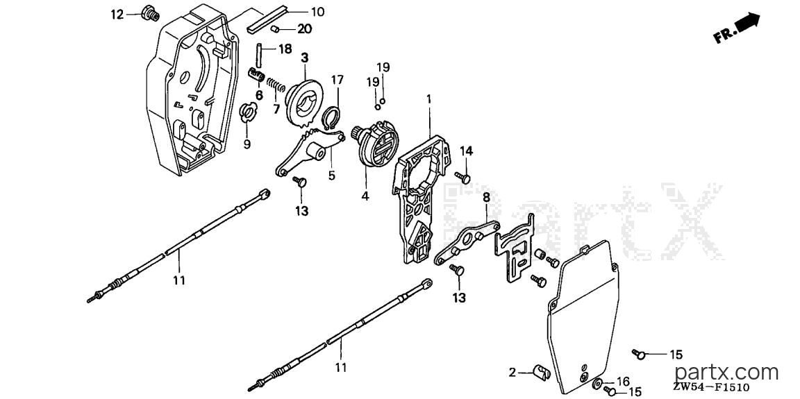 Honda BF130A2 LA - INNER HOUSING