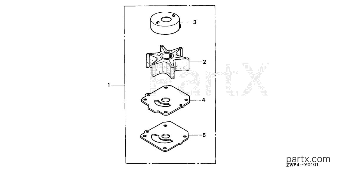 Honda BF115A1 XCA - IMPELLER KIT