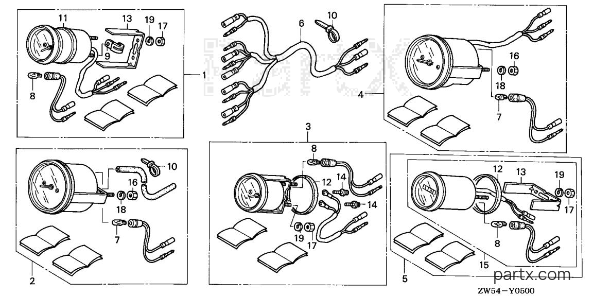 Honda BF115A1 XA - SPEEDOMETER KIT