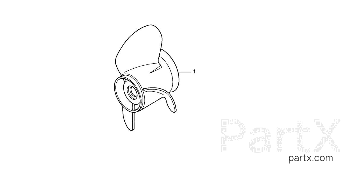 Honda BF130A1 XA - PROPELLER KIT