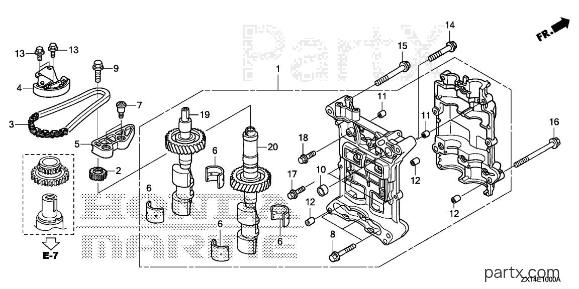Honda BF115D LA - BALANCER SHAFT